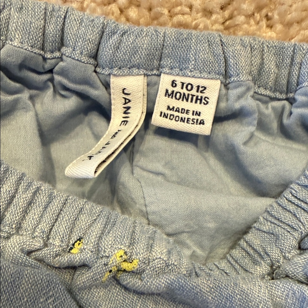 Janie and Jack Charming Blue Chambray Set - Picture 8 of 8